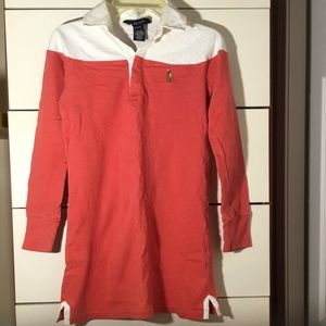 Ralph Lauren Long Sleeve Orange Polo